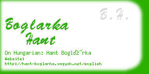 boglarka hant business card